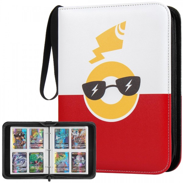 Card Binder 4 Pocket Compatible With Pokemon Cards...