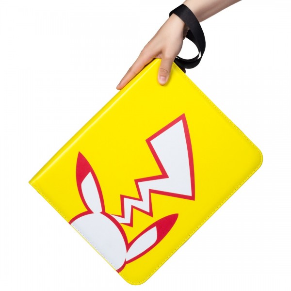 9-Pocket Binder for Pokemon Cards with 50 Removable Sheets Holds 900 Cards, Card Book Collector Album Folder for Yugioh, MTG, TCG, Trading Card Holder with Zipper-Toys Gifts for Boys Girls, Yellow+red