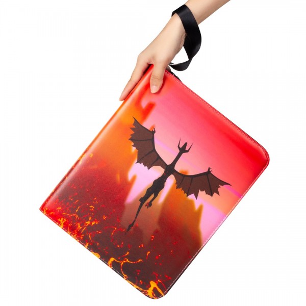 9-Pocket Binder for Pokemon Cards with 50 Removable Sheets Holds 900 Cards, Card Book Collector Album Folder for Yugioh, MTG, TCG, Trading Card Holder with Zipper-Toys Gifts for Boys Girls, Rose Pink