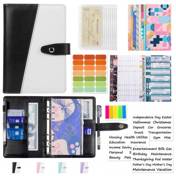 A6 Binder Budget Planner Organizer 6 Ring Binder C...