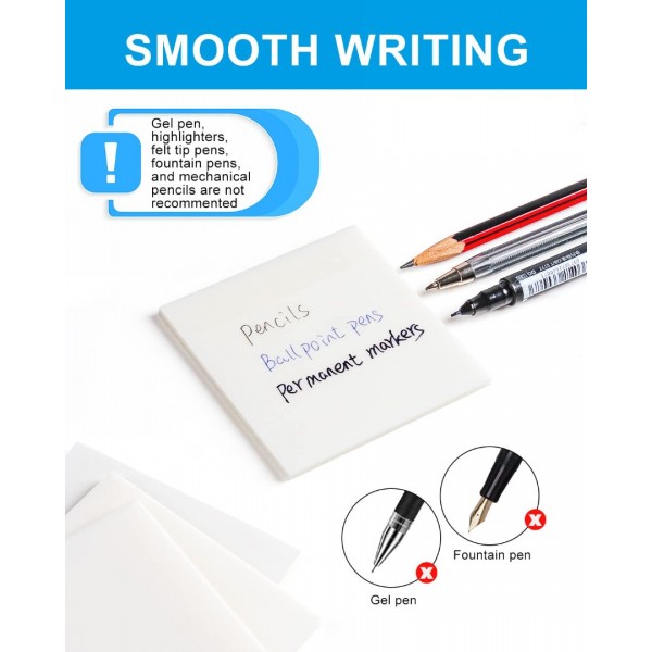 GEAoffice 450 Sheets Transparent Sticky Notes Set - 3x3 inch Clear Sticky Notes Tabs Colorful Self-Adhesive for Book Annotation, See Through Sticky Notes for Tracing, School & Office (9 Pack)…