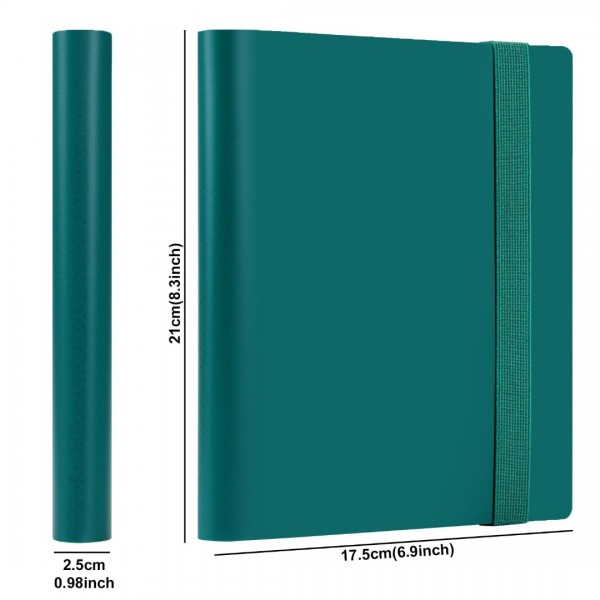 GEAoffice Card Binder - 4 Pocket Trading Card Album Folder - 160 Side Loading Pockets Binder for TCG, MTG, Yugioh - Gifts for Card Collection (Peacock blue)…