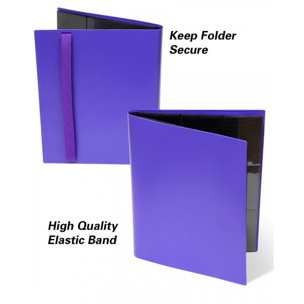 Card Binder 9 Pocket, GEAoffice 360 Pockets Trading Card Album Folder for Standard Cards, Side Loading Card Collection Folder for MTG, TCG, Sport Cards, (Purple)…