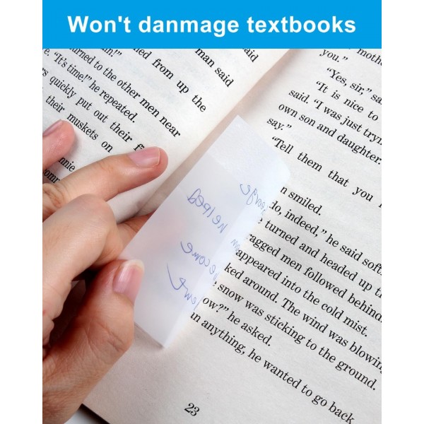 Transparent Sticky Notes 700 Sheets- 3 X 4 inch Clear Sticky Notes Self-Adhesive Translucent Sticky Note Pads for Books Annotation, See Through Sticky Notes for Tracing Paper School & Office…