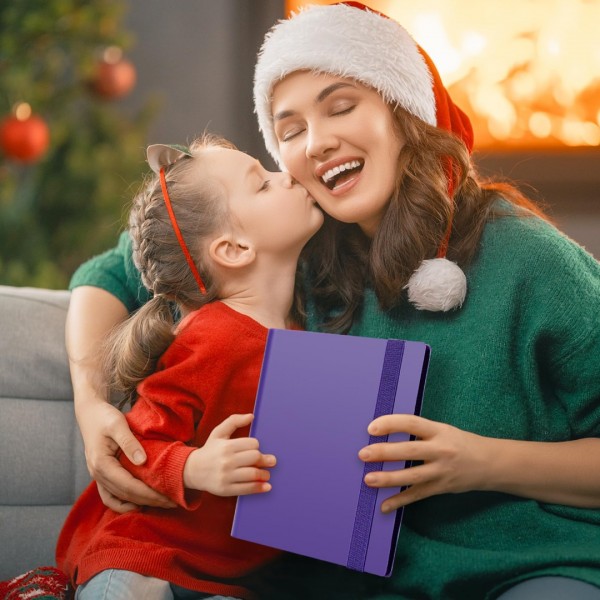 Card Binder 4 Pocket - GEAoffice Trading Card Collection Album Folder - 160 Side Loading Pocket Binder for TCG, MTG, Yugioh - Gifts for Card Collectors Girls (Purple)…