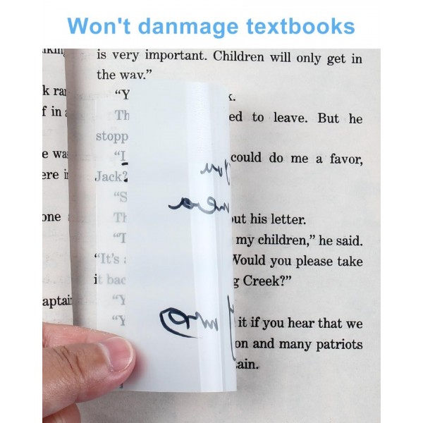 GEAoffice 250 Sheets Transparent Sticky Notes - 4x4 inch Clear Sticky Notes Tabs Colorful Self-Adhesive for Book Annotation, See Through Sticky Notes for Tracing Paper, School & Office (5 Pack)…