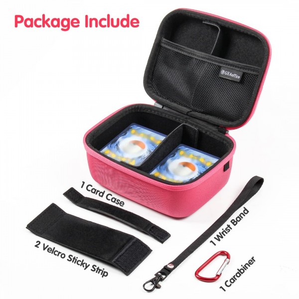 GEAoffice Carrying Case for 450+ TCG Trading Cards, Gifts For Girls, Hard-Shell Card Storage Box Organizer Fits MTG, PTCG, Holds 450+ Cards…
