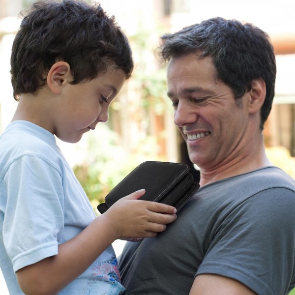 GEAoffice 1 Pocket Card Binder Mini Size, Super Lightweight Small Collectible Trading Card Albums for 80 Cards, 1 Pocket Top Loading Binder for TCG, MTG, Yugioh, Black…