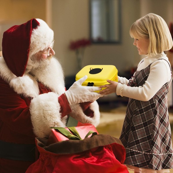 GEAoffice Carrying Case for 450+ PTCG Trading Cards, Gifts For Boys, Hard-Shell Card Storage Box Organizer Fits Magic MTG, TCG, Holds 450+ Cards, Yellow…