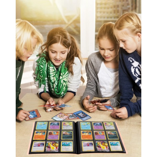 GEAoffice Card Binder, 9 Pockets Trading Card Album Folder, 360 Side Loading Pocket Binder for Yugioh, MTG and Other TCG…