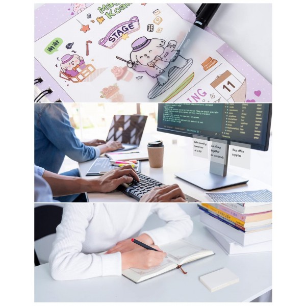 Transparent Sticky Notes 700 Sheets- 3 X 4 inch Clear Sticky Notes Self-Adhesive Translucent Sticky Note Pads for Books Annotation, See Through Sticky Notes for Tracing Paper School & Office…