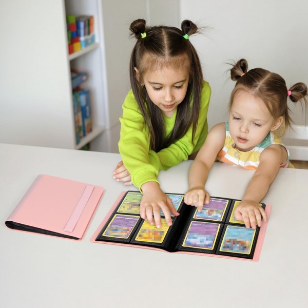GEAoffice Trading Card Binder - 4 Pocket Card Collection Album Folder - 160 Side Loading Pocket Binder for TCG, MTG, Yugioh - Gifts for Girls…