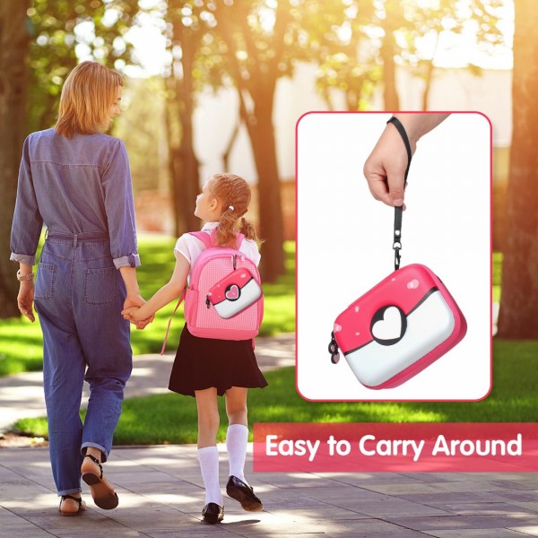 GEAoffice Carrying Case for 450+ TCG Trading Cards, Gifts For Girls, Hard-Shell Card Storage Box Organizer Fits MTG, PTCG, Holds 450+ Cards…