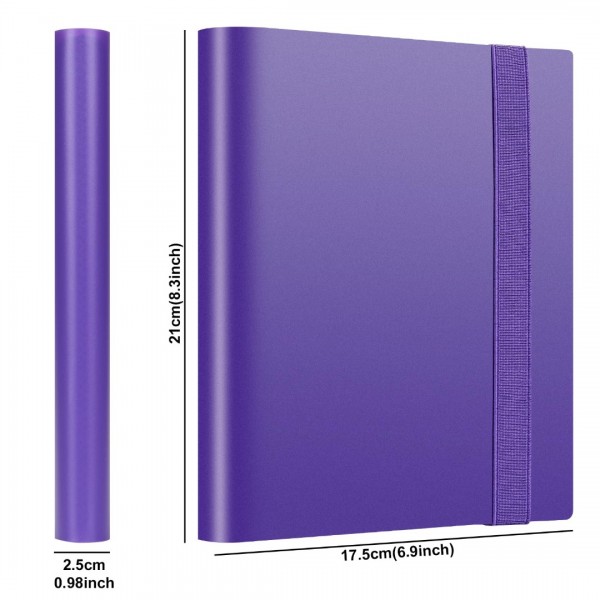 Card Binder 4 Pocket - GEAoffice Trading Card Collection Album Folder - 160 Side Loading Pocket Binder for TCG, MTG, Yugioh - Gifts for Card Collectors Girls (Purple)…
