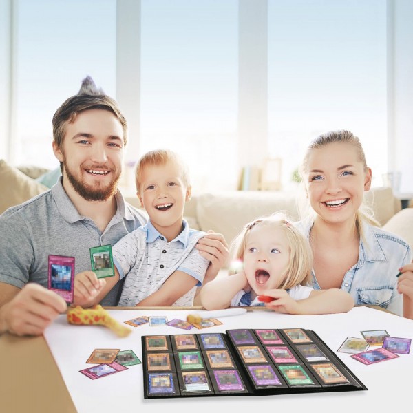 GEAoffice Card Binder, 9 Pockets Trading Card Album Folder, 360 Side Loading Pocket Binder for Yugioh, MTG and Other TCG, Black…