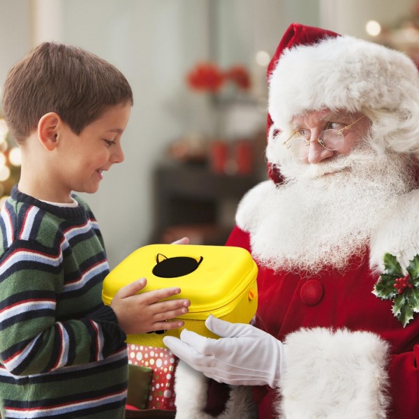 GEAoffice Carrying Case for 450+ PTCG Trading Cards, Gifts For Boys, Hard-Shell Card Storage Box Organizer Fits Magic MTG, TCG, Holds 450+ Cards, Yellow…