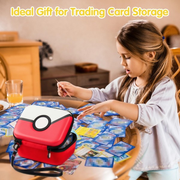 GEAoffice Carrying Case for 450+ PTCG Trading Cards, Gifts For Boys Girls, Hard-Shell Card Collection Storage Box Organizer Fits Magic MTG, PTCG, Holds 450+ Cards…