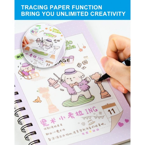 Transparent Sticky Notes 700 Sheets- 3 X 4 inch Clear Sticky Notes Self-Adhesive Translucent Sticky Note Pads for Books Annotation, See Through Sticky Notes for Tracing Paper School & Office…