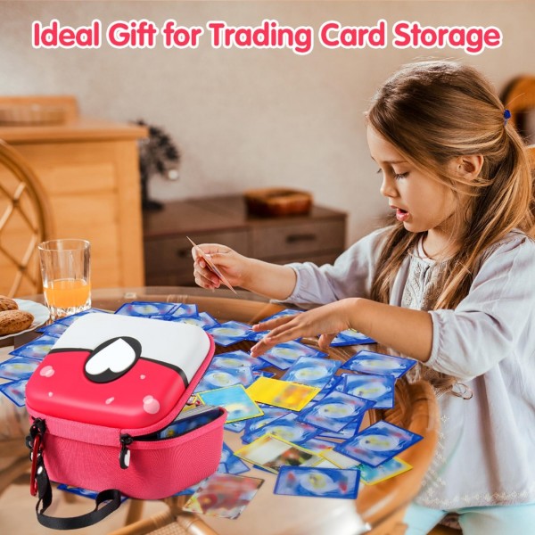 GEAoffice Carrying Case for 450+ TCG Trading Cards, Gifts For Girls, Hard-Shell Card Storage Box Organizer Fits MTG, PTCG, Holds 450+ Cards…