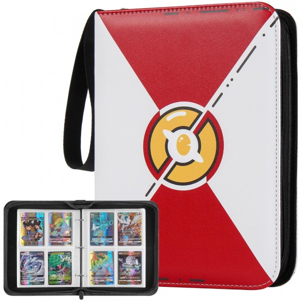 Card Binder 4 Pocket Compatible With Pokemon Cards...