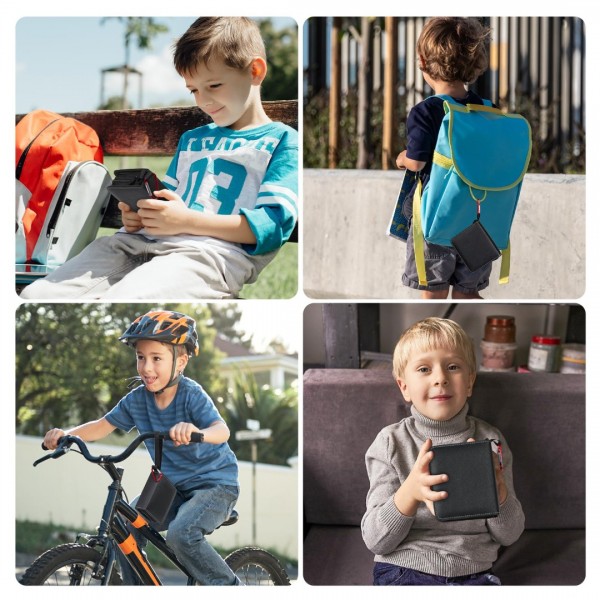 GEAoffice 1 Pocket Card Binder Mini Size, Super Lightweight Small Collectible Trading Card Albums for 80 Cards, 1 Pocket Top Loading Binder for TCG, MTG, Yugioh, Black…